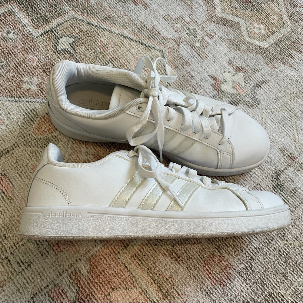 Adidas Iridescent Neo Cloudfoam Sneakers Size 8.5